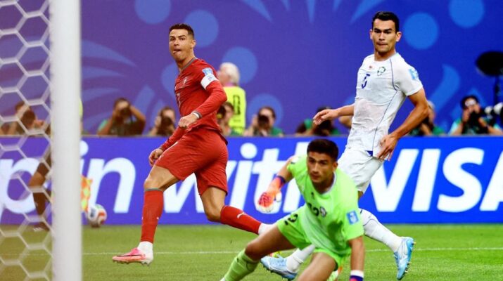 Ronaldo Cetak Dua Gol, Portugal Dominan atas Uzbekistan di Babak Pertama