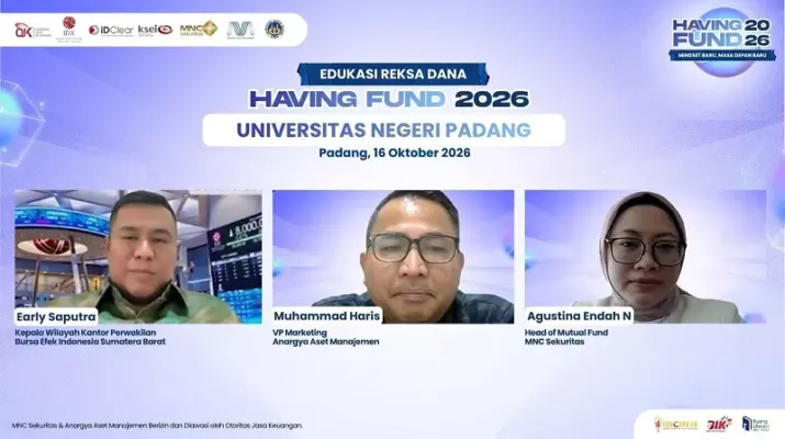 MNC Sekuritas dan Anargya Aset Manajemen Perkuat Literasi Investasi Mahasiswa UNP Lewat Having Fund 2026